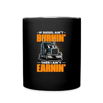 Diesel Auto Tuning Gasoline Vehicle Gift - Full Colour Mug - black - Front