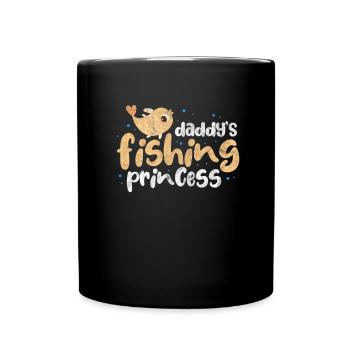 Angler Father Daughter - Full Colour Mug - black - Front