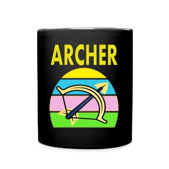 Archery Shooting Sports Crossbow Bow Gift - Full Colour Mug - black - Front