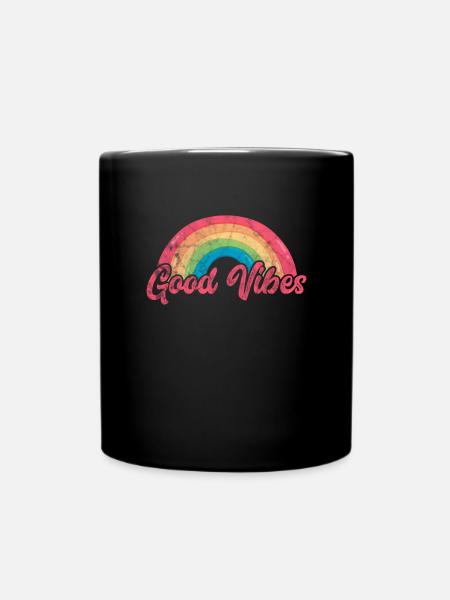 Hippy - Full Colour Mug - black