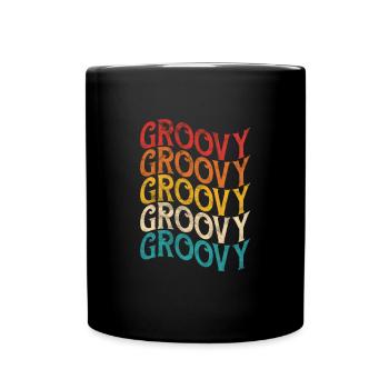 Hippie - Tasse einfarbig - Schwarz - Vorne