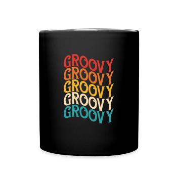 Hippie Peace Flower Power Amour Paix Cadeau - Mug uni - noir - Devant