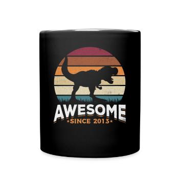 Fantastique depuis 2013 Amateur de dinosaures Dino - Mug uni - noir - Devant