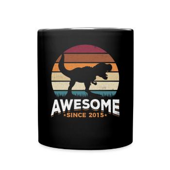 Fantastique depuis 2015 Amateur de dinosaures Dino - Mug uni - noir - Devant