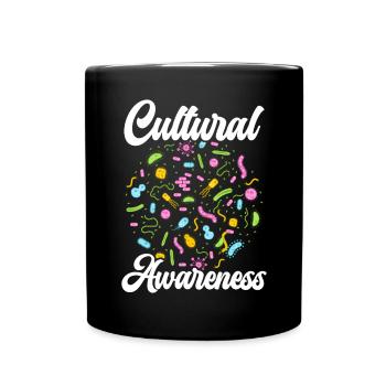 Cultural Awareness Science Microbiology Scientist - Full Colour Mug - black - Front