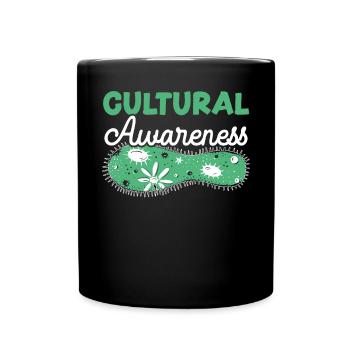 Cultural Awareness Science Microbiology Scientist - Full Colour Mug - black - Front