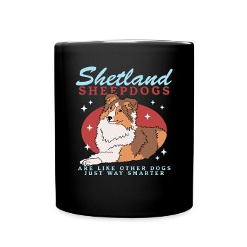 Shetland Sheepdog Sheltie Dog Owner Cadeau - Mug uni - noir - Devant