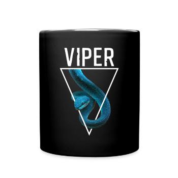Vipère à lèvres blanches Trimeresurus Insularis - Mug uni - noir - Devant