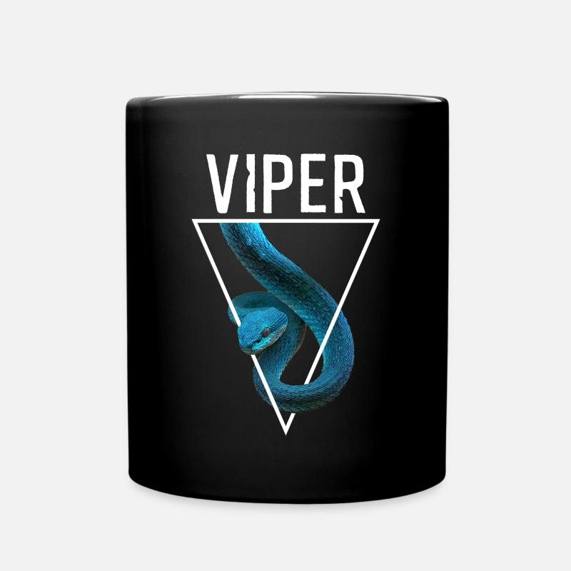Vipère à lèvres blanches Trimeresurus Insularis - Mug uni - noir