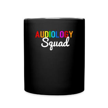 Audiology squad, audiologist - Full Colour Mug - black - Front