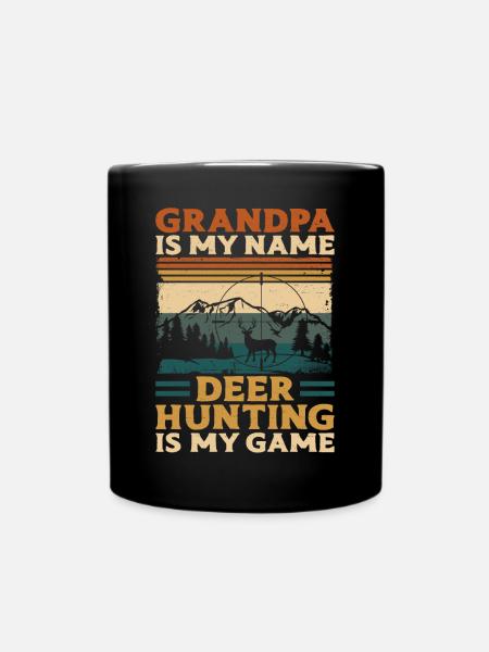Buck Deer Hunting Hunter - Tasse einfarbig - Schwarz