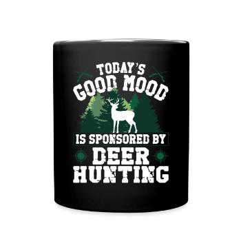 Chasseur de cerfs buck aujourd’hui - Mug uni - noir - Devant
