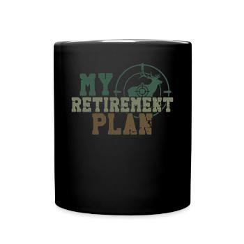 Chasseur de cerfs à la retraite - Mug uni - noir - Devant