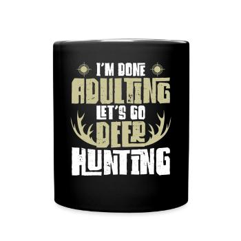 Chasseur de cerfs Buck J’ai terminé - Mug uni - noir - Devant