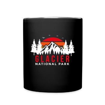 Nationalpark Glacier Montana Grizzlybär Wilderness - Tasse einfarbig - Schwarz - Vorne