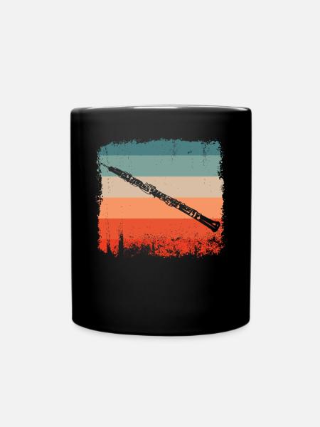 Clarinettiste Retro Clarinet Silhouette - Mug uni - noir
