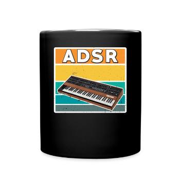 Adsr synthesizer - Full Colour Mug - black - Front