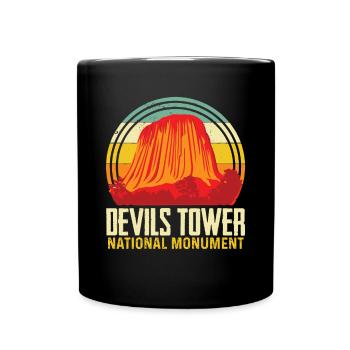 Wyoming Devils Tower National Monument Souvenir Natu - Mug uni - noir - Devant