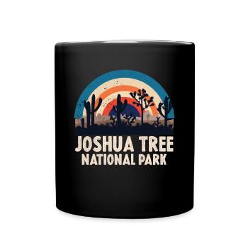 Joshua Tree Nationalpark Kakteen Wandern Camping - Tasse einfarbig - Schwarz - Vorne