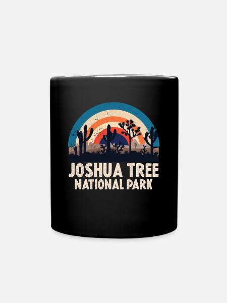 Joshua Tree Nationalpark Kakteen Wandern Camping - Tasse einfarbig - Schwarz