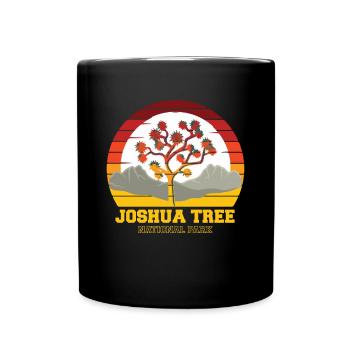 Joshua Tree Nationalpark Souvenir Camping Kaliforn - Tasse einfarbig - Schwarz - Vorne