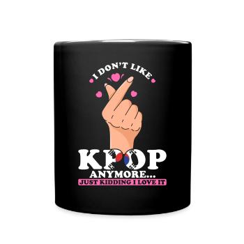 K-pop Ich Liebe K-pop - Tasse einfarbig - Schwarz - Vorne
