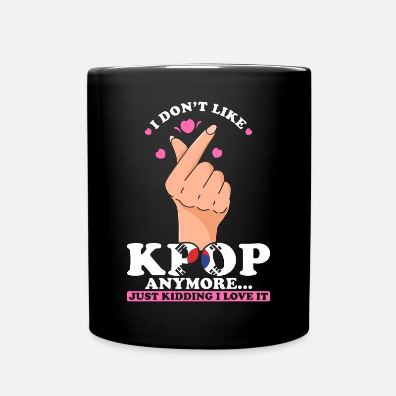 K-pop Ich Liebe K-pop - Tasse einfarbig - Schwarz