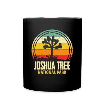 Kalifornien Nationalpark Joshua Tree Souvenir Wüst - Tasse einfarbig - Schwarz - Vorne