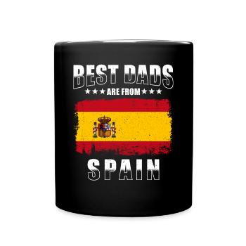 Spanischer Vater Besten Väter kommen aus Spanien - Tasse einfarbig - Schwarz - Vorne