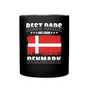 Danish Dad Denmark Father - Full Colour Mug - black - Front