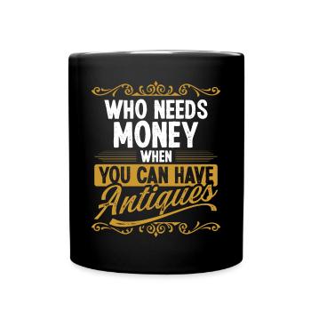 Antiquing Wax Treasure Hunter Antique Collecting - Tasse einfarbig - Schwarz - Vorne
