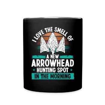 Arrowhead Hunting Spot Humor Funny Collector - Tasse einfarbig - Schwarz - Vorne