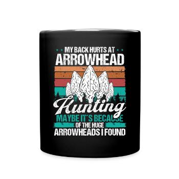 Arrowhead Chasse Humour Blessure au dos Chirurgie Drôle - Mug uni - noir - Devant
