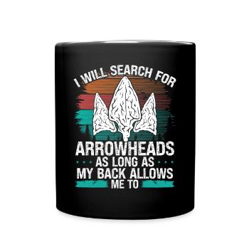 Collectionneur d’artefacts Douleur au dos Douleur Drôle de chasse - Mug uni - noir - Devant