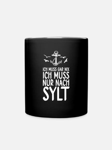 Sylt - Tasse einfarbig - Schwarz