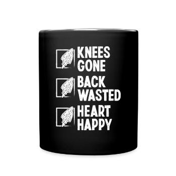 Arrowhead Chasse Humour Genou Blessure au dos - Mug uni - noir - Devant