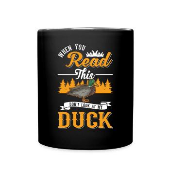 Duck Gift Duck Duck Breeder - Full Colour Mug - black - Front