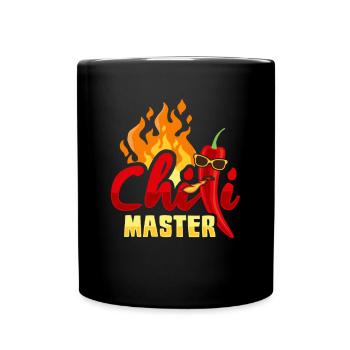 Chili Master - Tasse einfarbig - Schwarz - Vorne