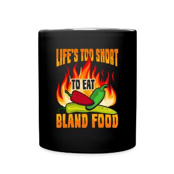 Chili Design für einen Habanero Chili-Liebhaber - Tasse einfarbig - Schwarz - Vorne
