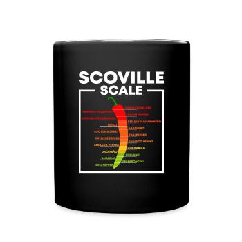 Scoville Skala Habanero Chili Liebhaber - Tasse einfarbig - Schwarz - Vorne