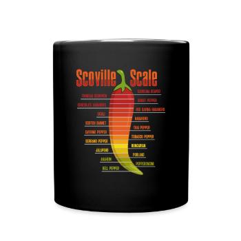 Scoville Scale Habanero Chili Amateurs - Mug uni - noir - Devant