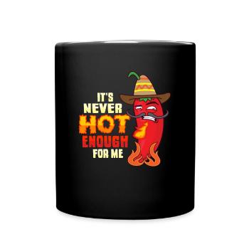 Mexikanisches Food Habanero-Chili-Liebhaber - Tasse einfarbig - Schwarz - Vorne