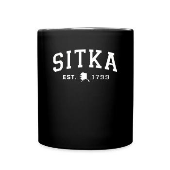 Alaska Gift USA Nature Bear Denali Grizzly Forest - Full Colour Mug - black - Front