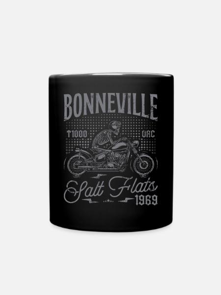 Bonneville Salt Flats Motorrad Racing Vintage - Tasse einfarbig - Schwarz