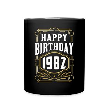 1982 Fête d’anniversaire Vieille année de construction - Mug uni - noir - Devant