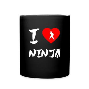 Ninja - Tasse einfarbig - Schwarz - Vorne