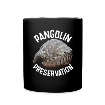 Pangolin Preservation - Full Colour Mug - black - Front