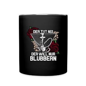 Shisha Doppelapfel Hookah Rauchen Tabak Vape Kohle - Tasse einfarbig - Schwarz - Vorne