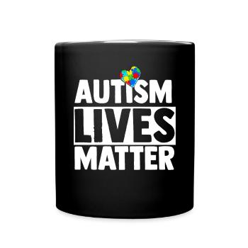 Autism Gift Autistic Asperger ADHD Autism - Full Colour Mug - black - Front