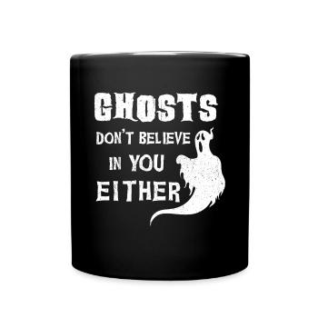Halloween Tshirt Halloweenparty Mörder Killer Tod - Tasse einfarbig - Schwarz - Vorne